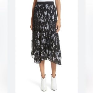 Rebecca Taylor pleated hydrangea skirt size 0